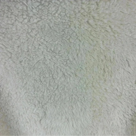 OFFLINE by Aerie Women's Large White Fleece Zip-Up Teddy Jacket Cropped - Picture 5 of 9